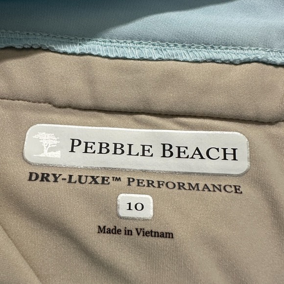 Pebble Beach Dry-Luxe Performance Womens Capri Pants Size 10 Blue High Rise - Picture 7 of 10